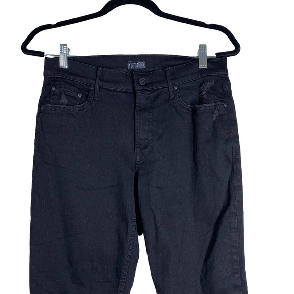 Mother Black Distressed The Dropout in Guilty As Sin Jeans sz 26 - Picture 3 of 11